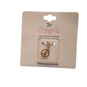 NWT Little Words Project Charm ☮️